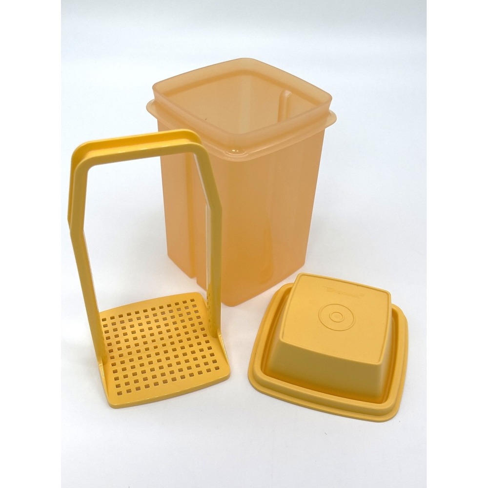 Tupperware Pickle A Way Strainer Container Orange Small Kitchen Organization